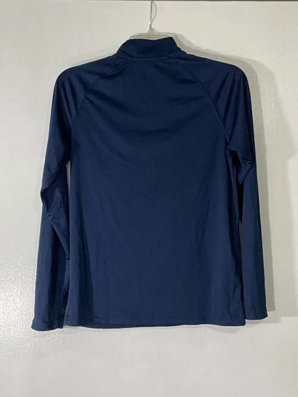 University of Michigan Colosseum Youth Large Tech Quarter Zip Navy Poly U of M